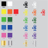 Albert Einstein Head vinyl decal sticker choice of color