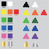 Apple Tower Pyramid vinyl decal sticker choice of color