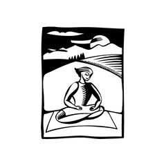 Art Meditation Yoga Draw vinyl decal sticker