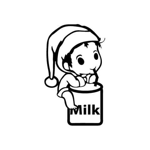 Baby Big Milk Jar vinyl decal sticker