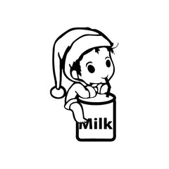 Baby Big Milk Jar vinyl decal sticker