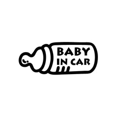 Baby In Car Bottle vinyl decal sticker