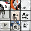Baby With Bottle On Hands Carriage vinyl decal sticker where you can apply