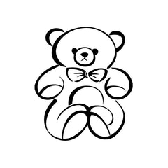 Bear Doll Hug vinyl decal sticker