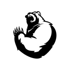 Bear Mascot vinyl decal sticker