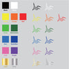 Bird Origami vinyl decal sticker choice of color