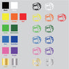 Bulldog Head vinyl decal sticker choice of color