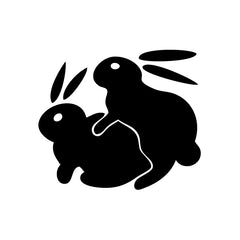 Bunny Rabbits Humping Sexy vinyl decal sticker