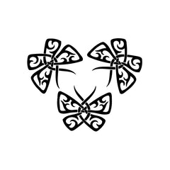 Butterfly Three Sisters Dance vinyl decal sticker