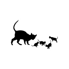 Cat Family vinyl decal sticker