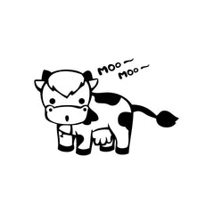 Cow Moo vinyl decal sticker