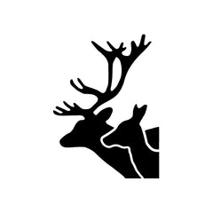 Deer Couple Vision vinyl decal sticker