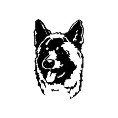 Dog Akita Head vinyl decal sticker