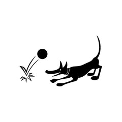 Dog Fetch vinyl decal sticker