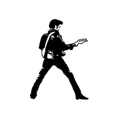 Elvis Guitar Dance vinyl decal sticker