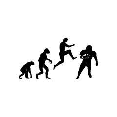 Jump Evolution Football Player vinyl decal sticker