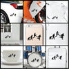 Jump Evolution Tennis Player vinyl decal sticker where you can apply