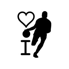 Love Basketball vinyl decal sticker