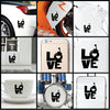Love Bomb vinyl decal sticker where you can apply