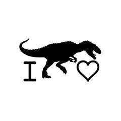 Love Dinosaur vinyl decal sticker