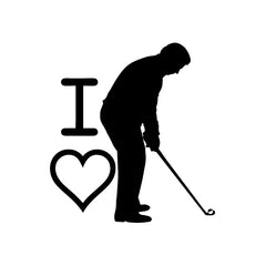 Love Golf vinyl decal sticker