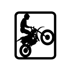 Mountain Bike Fly Here Sign vinyl decal sticker