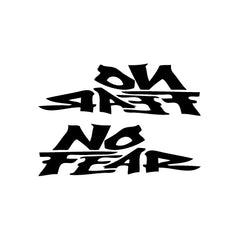 No Fear Words Mirror vinyl decal sticker