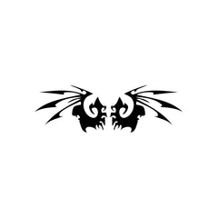 Wings Demon Blade vinyl decal sticker