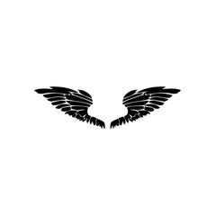 Wings Feather Shade vinyl decal sticker