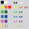 Zebra Robot Mirror vinyl decal sticker choice of color