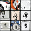 Albert Einstein Head vinyl decal sticker where you can apply