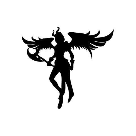 Angel Captain Power Axe vinyl decal sticker