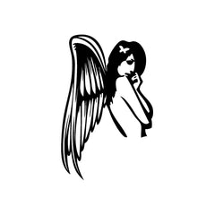 Angel Sexy Side Look vinyl decal sticker