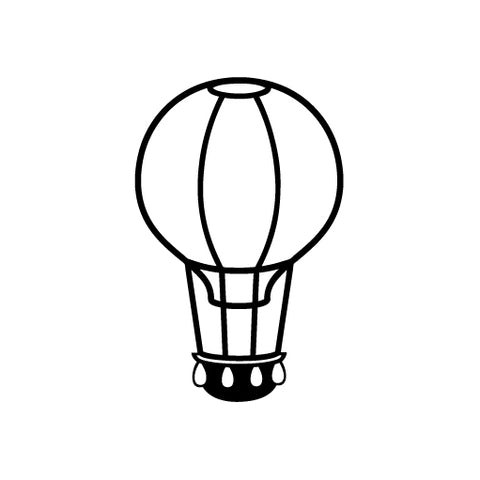 Ballon Hot Air Move Up vinyl decal sticker