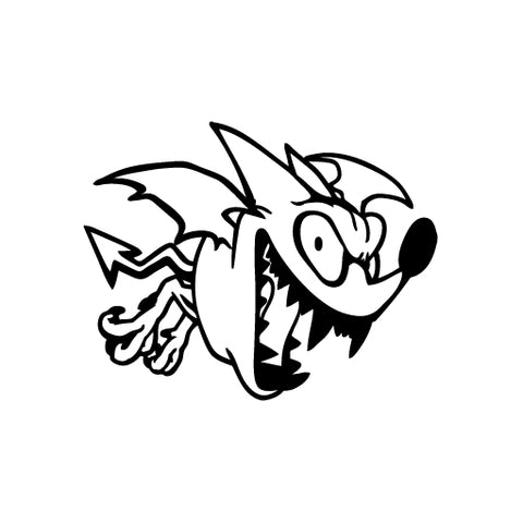 Bat Devil Laugh vinyl decal sticker