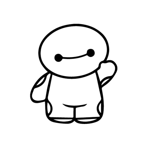 Baymax Hero Balalala vinyl decal sticker