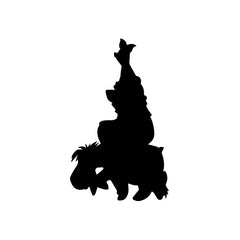 Bear Donkey Pig Family Winnie vinyl decal sticker