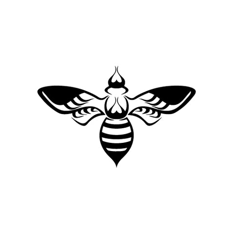 Bee Flame Wing Tattoo vinyl decal sticker