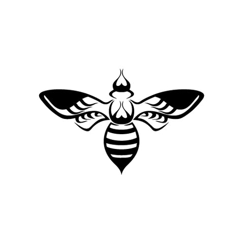 Bee Flame Wing Tattoo vinyl decal sticker