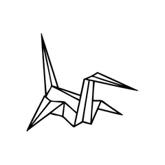 Bird Origami vinyl decal sticker