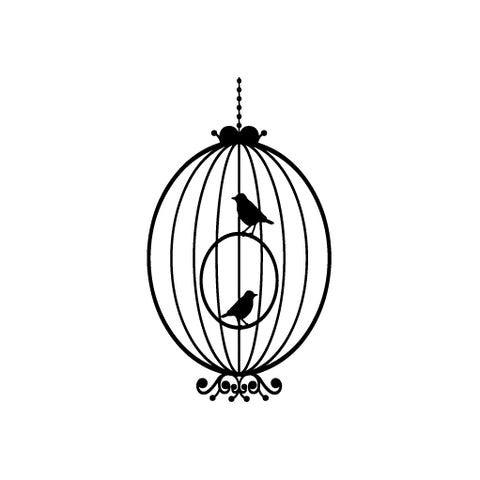 Birdcage Classic Decoration vinyl decal sticker
