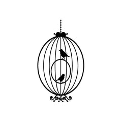 Birdcage Classic Decoration vinyl decal sticker