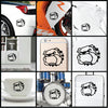 Bulldog Head vinyl decal sticker where you can apply