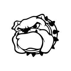 Bulldog Head vinyl decal sticker