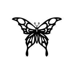 Butterfly Glass vinyl decal sticker