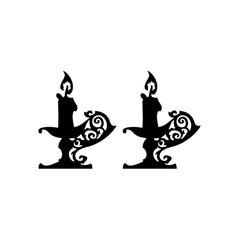 Candle Light Double vinyl decal sticker