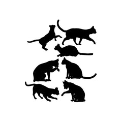 Cat Position Play vinyl decal sticker