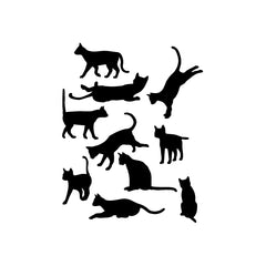 Cat Position Style vinyl decal sticker