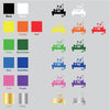 Cat Relax Sleeping Fishing vinyl decal sticker choice of color