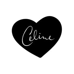 Celine Singer Heart vinyl decal sticker